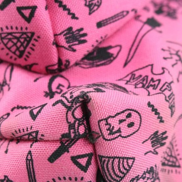 Saint Laurent Hot Pink Doodle Print City Backpack 54ys23s main image 4